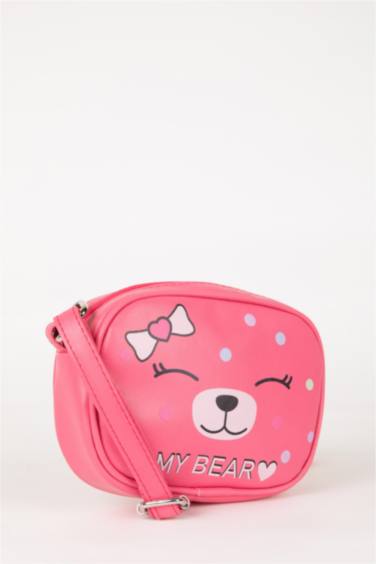 شنطة كتف كبيرة بناتي بطبعة دب