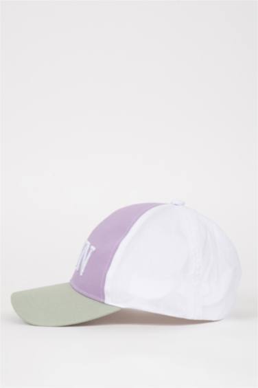 Nakışlı Pamuklu Cap Şapka Kız Çocuk