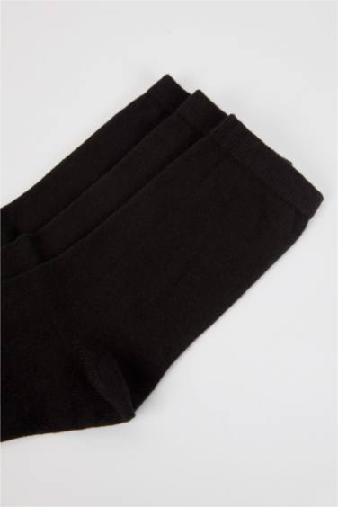 جوارب نسائي طويل قطن - 3 قطع