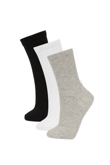 Women's Cotton 3 Pack Long Socks