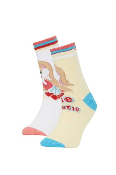 Girls' Looney Tunes Licensed Cotton 2-piece Long Socks