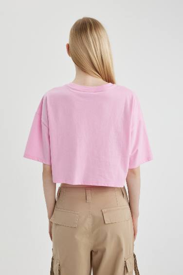 تيشيرت نص كم قصة فضفاضة