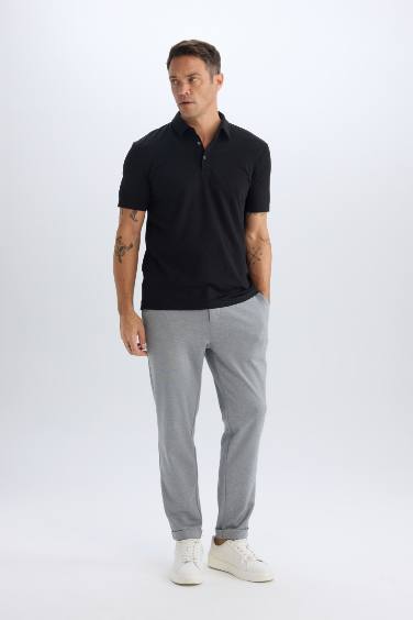 Slim Fit Short Sleeve Polo T-Shirt