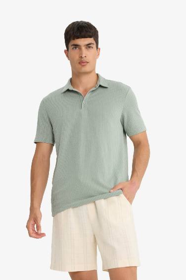 Slim Fit Short Sleeve Polo T-Shirt