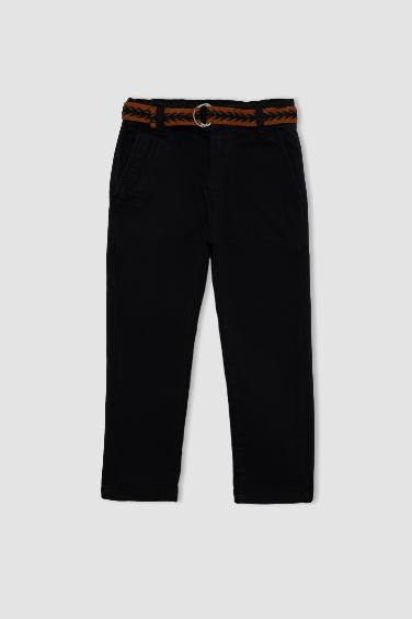 Boy Straight Leg Gabardine Trousers