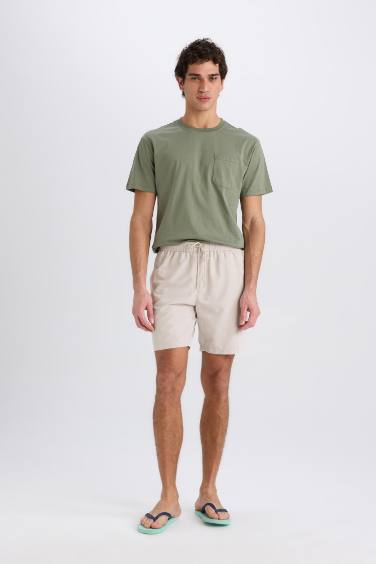 شورت بحر قصير ببطانة شبكية