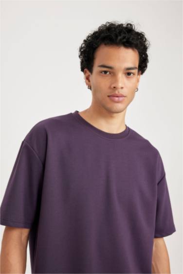 Oversize Fit Crew Neck Short Sleeve T-Shirt