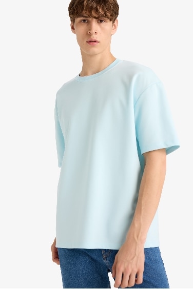 Oversize Fit Crew Neck Short Sleeve T-Shirt