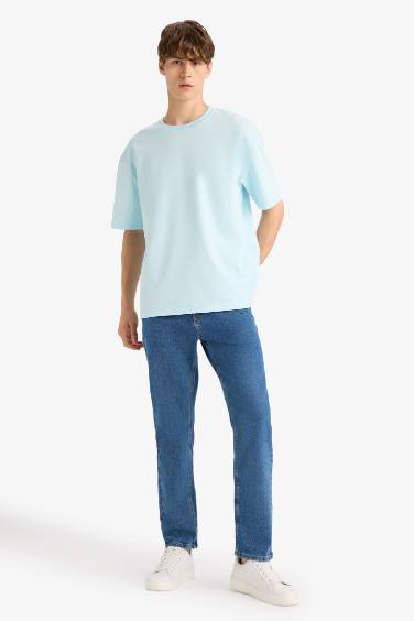 Oversize Fit Crew Neck Short Sleeve T-Shirt