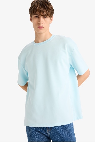 Oversize Fit Crew Neck Short Sleeve T-Shirt