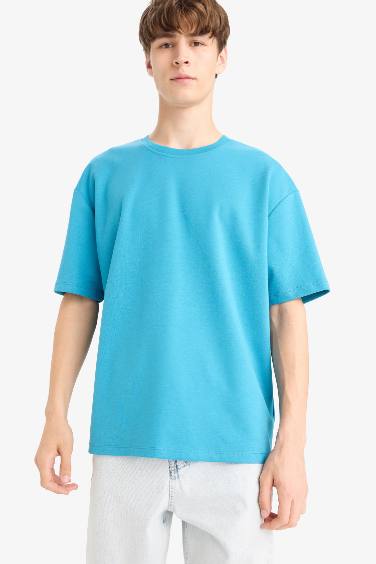 Oversize Fit Crew Neck Short Sleeve T-Shirt