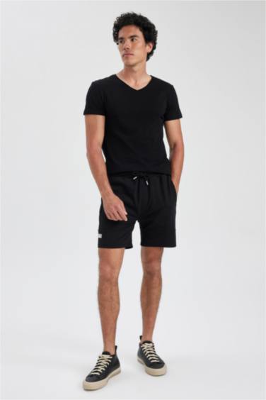 Short Slim Basique en tissu de Sweat