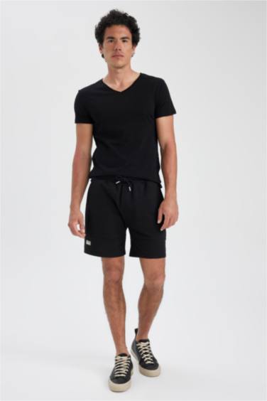 Short Slim Basique en tissu de Sweat