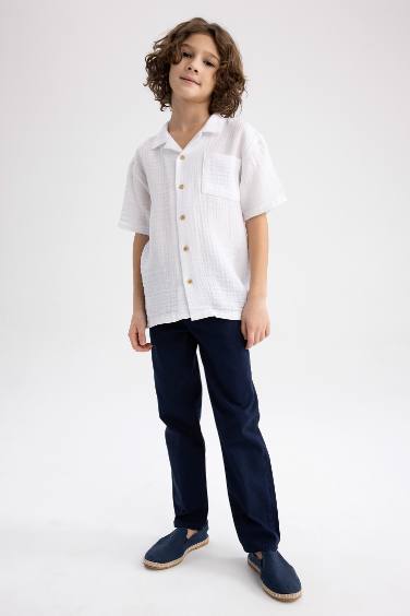 Boy Children's Day Regular Fit Gabardine Trousers