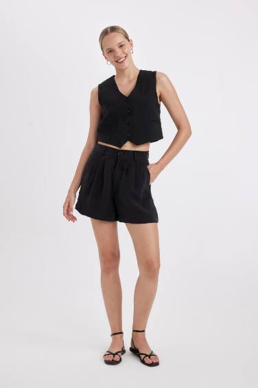 Regular Fit Normal Waist Short Leg Modal Shorts