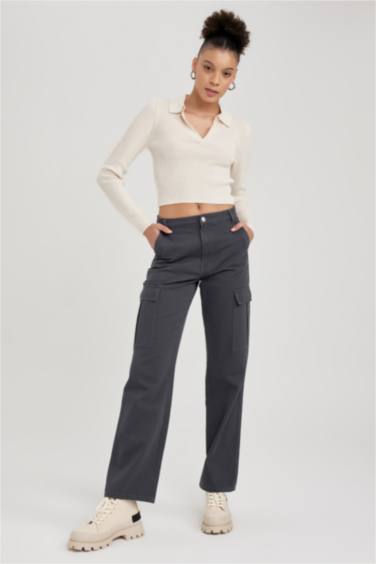 Pull Slim en tricot à col Polo