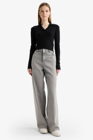 Coool Slim Fit Dar Kesim Polo Yaka Triko Kazak