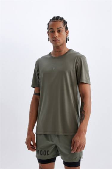 DeFactoFit Slim Fit Printed Sports T-Shirt