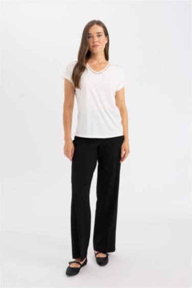 V Neck Short Sleeve T-Shirt