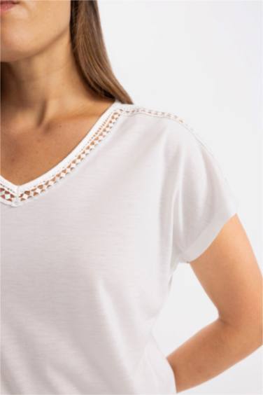 V Neck Short Sleeve T-Shirt