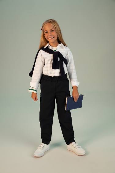 Girl's Black School Trousers