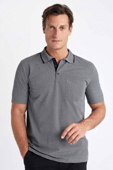 Regular Fit Short Sleeve Polo Basic T-Shirt