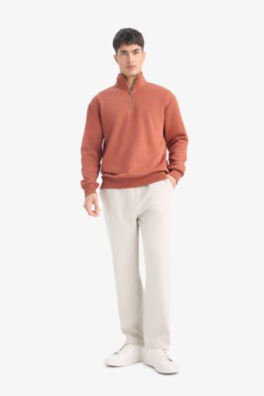 Sweatshirt épais à col montant Coupe régulière