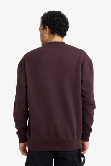 سويت شيرت اوفر سايز بياخة مستديرة