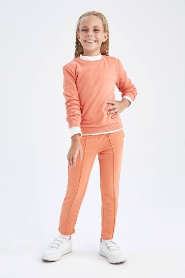 Girl's Jogger Standard Fit Back To School Thick Fabric Sweatpants