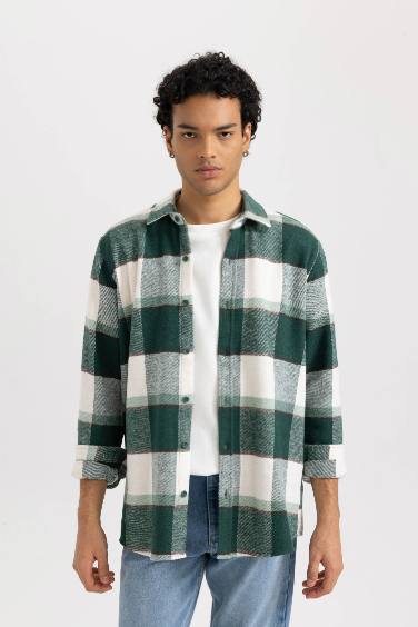 Regular Fit Woodcutter Plaid Long Sleeve Shirt