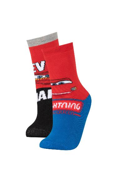 Boys Cars Cotton 2-Pack Terry Socks