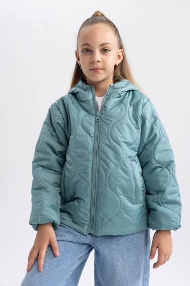 Manteau Doudoune à capuche pour fille