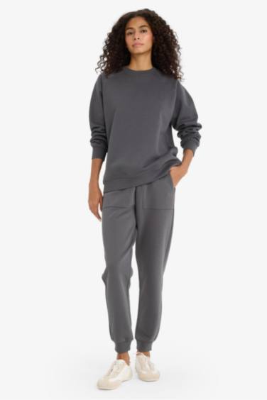 jogger Basic Thick Sweatshirt Fabric Trousers