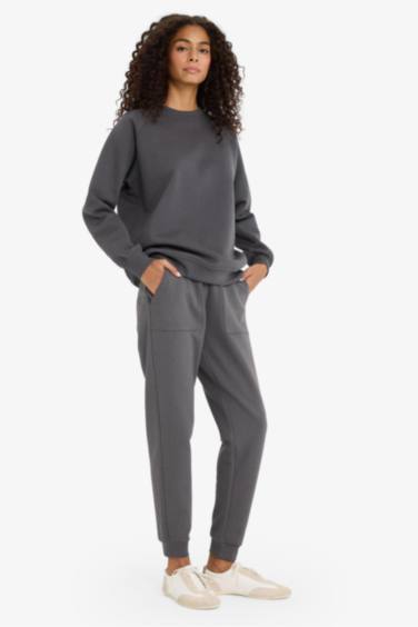 jogger Basic Thick Sweatshirt Fabric Trousers