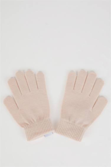 كفوف بناتي تريكو بطبعة يونيكورن