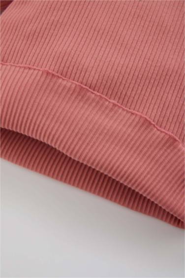 Girl Floral Ribbed T-Shirt Leggings 2 Piece Set