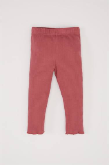 طقم بنات بطبعة زهرية برقبة مستديرة من قطعتين