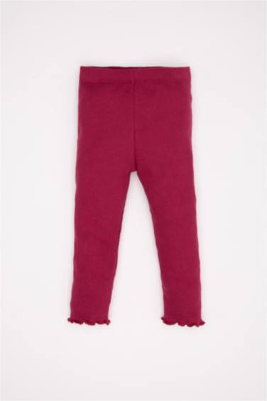 طقم بنات تيشيرت برقبة مستديرة وسروال بخصر مطاطي - قطعتين