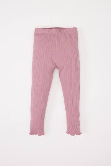 طقم تيشيرت بناتي مطبوع بأكمام طويلة و سروال