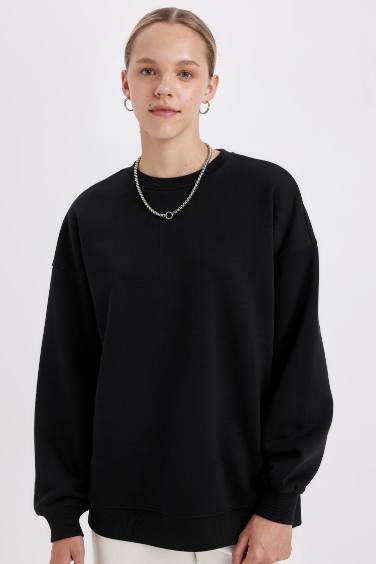 Back to School Oversize Fit Thick Sweatshirt