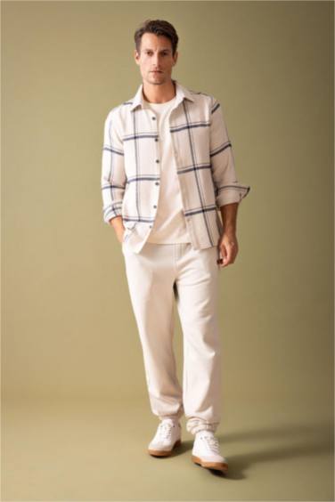 Modern Fit Polo Yaka Oduncu Uzun Kollu Gömlek