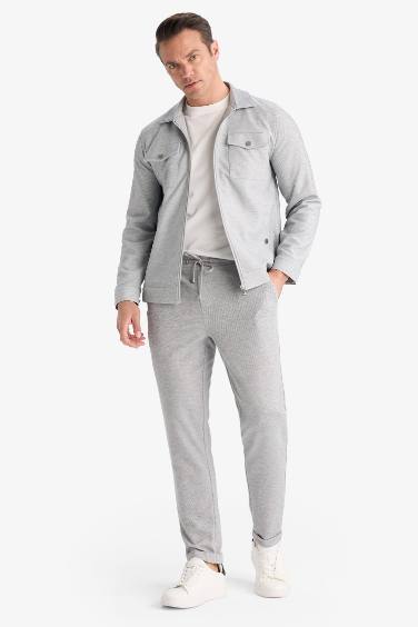 بنطرون جوجر صيفي بحافة مزدوجة