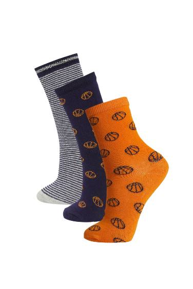 Boy 3 Pack Cotton Long Socks