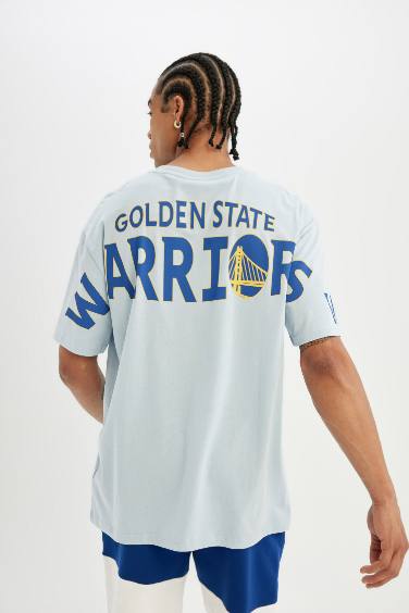 T shirt Coupe Box NBA Col rond Golden State Warriors