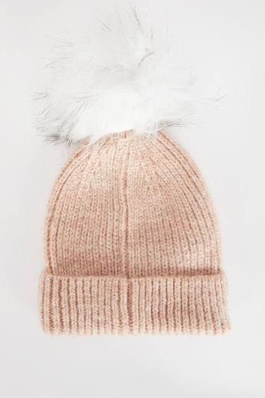 Ensemble Écharpe et Bonnet à pompon pour fille