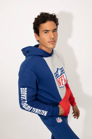 DeFactoFit NFL Standard Fit Soft Furry Inside Sports Sweatshirt