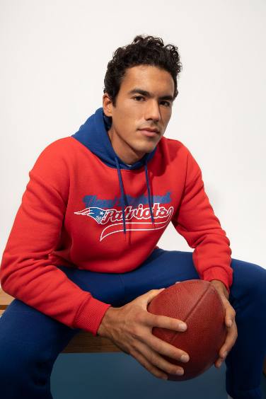 New England Patriots Licensed Printed Long Sleeve Sweatshirt