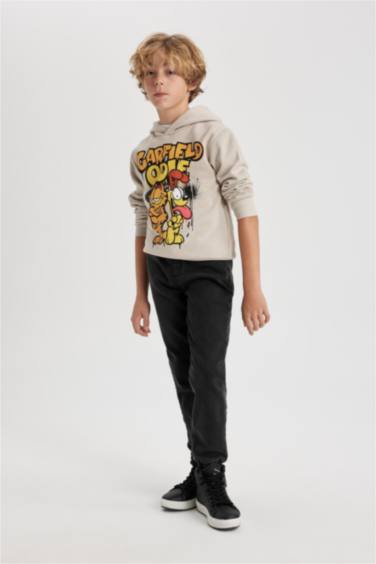 Boy Jogger Elastic Banded Leg Fleece Lined Jeans