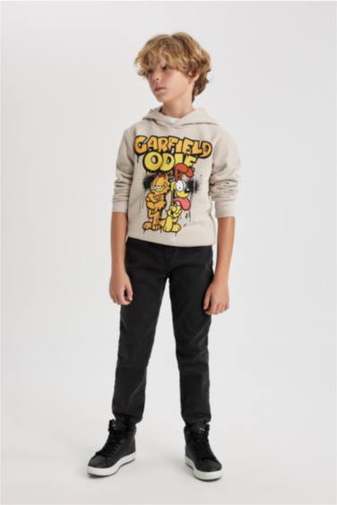 Boy Jogger Elastic Banded Leg Fleece Lined Jeans