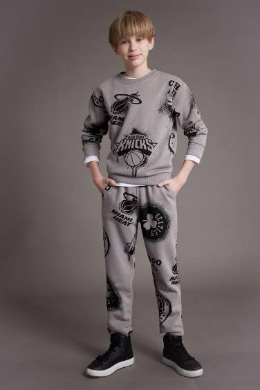 Boy NBA Current Teams Elastic Waist Leg Sweatpants